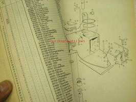 Volvo Penta AQ120B, AQ125A, AQ140A, BB140A Redervdelskatalog, Parts Catalogue -varaosaluettelo