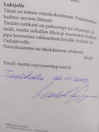 Rakentajan unelma : runo-coctail Kainuunmereltä Senegaliin (signeerattu, tekijän omiste)