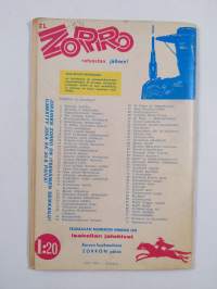 El Zorro nro 74 1/1965 : Miekkojen yö