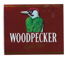 Woodpecker Cider Apple - siiderietiketti viinaetiketti
