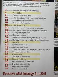 Alibi 2016 nr 1, katso sisällysluettelo