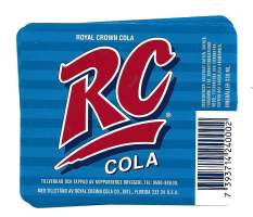 RC Cola - juomaetiketti