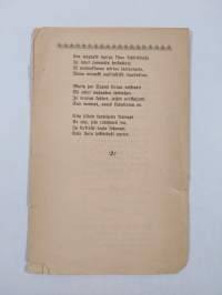 Aatteet ; Kuoleva soturi ; Santavuoren tappelu ; Kodin vapaus ; Ensimmäinen leivo ; Laulumme