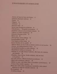 Pyhä Johannes. (Johanneksen evankeliumi, uskonto, kristinusko, raamatun käännökset, hengellinen kirjallisuus )