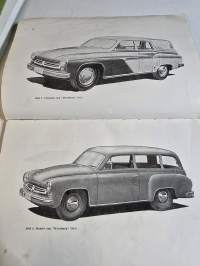 Wartburg 311  1959 huolto- ja käyttö-ohjeet
