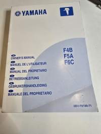 Yamaha F 4 B, F 5 A ja F 6 C owners manual