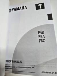 Yamaha F 4 B, F 5 A ja F 6 C owners manual