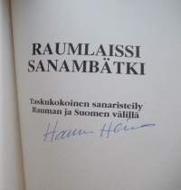 Raumalaissi sanambätki - taskukokoinen sanaristeily Rauman ja Suomen välillä