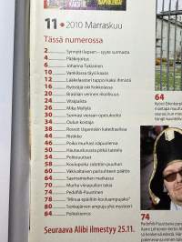 Alibi 2010 nr 11, katso sisällysluettelo