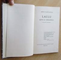 Laulu ajasta ja rakkaudesta - valitut runot