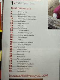 Alibi 2009 nr 1, katso sisällysluettelo