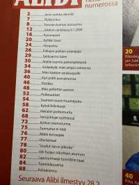 Alibi 2008 nr 2, katso sisällysluettelo