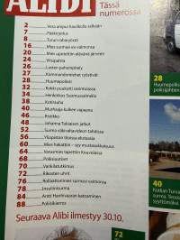 Alibi 2008 nr 10, katso sisällysluettelo
