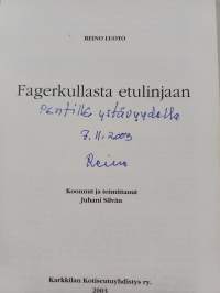 Fagerkullasta etulinjaan (signeerattu, tekijän omiste)