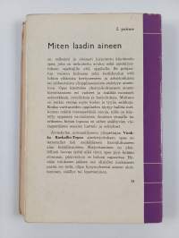 Miten laadin aineen