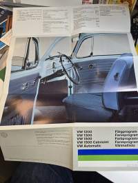 Volkswagen 1969/70 värimallisto.