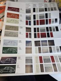 Volkswagen 1600 1969/70 värimallisto.