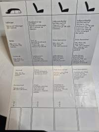 Volkswagen 1200 värimallisto. 8,64