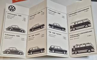 Volkswagen 1966 hinnasto