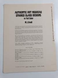 Authentic art nouveau stained glass designs in full color