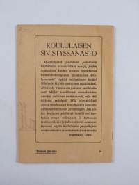 Koululaisen sivistyssanasto - 1234 vierasperäistä kulttuurisanaa