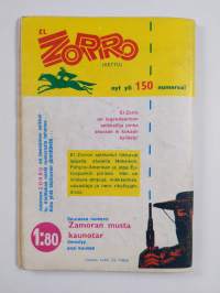 El Zorro nro 156 1-2/1972 : Konnakin kaunistuu kuolemassa
