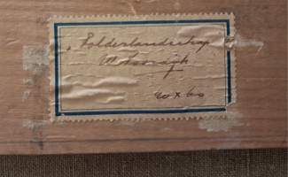 Taidokas hollantilainen öljyvärimaalaus – W. Noordijk n. 1930-luku. ( Ulkomainen taide, taulut