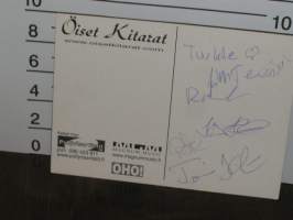 tanssiorkesteri  öiset kitarat  ihailijakortti  signeerattu