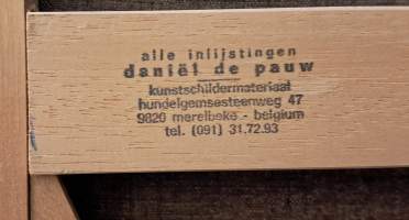 Tunnelmallinen öljyvärimaalaus kultakehyksissä. (Ulkomainen taide, kuvataide, taulut)