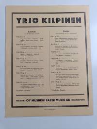 Tunturilauluja = Fjällsånger = Fjeldlieder = Songs of the fells