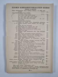 Suomen kirkkohistoriallisen seuran vuosikirja 1935