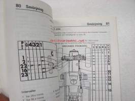 Volvo BM T 2250, 2254 traktor instruktionsbok -käyttöohjekirja ruotsiksi