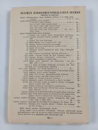 Suomen kirkkohistoriallisen seuran vuosikirja 1935