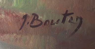 Upea suuri öljyvärimaalaus Metsäinen maisema – Näyttävät kultakehykset. (Ulkolaiset kuvataitelijat, kuvataide, taulut, nr 28 )