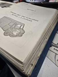 Commer 2 ton walk thru model kal/kcl 4023 &amp; dodge 1,5 ton model dkah/dkch 3023 parts list  1973