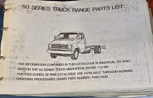Dodge / Talbot 50 series truck range parts list  12 / 80