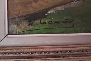 Upea suuri panoraama-öljyvärimaalaus ”Metsämaisema ” (ulkolaiset kuvataitelijat, kuvataide, taulut,  nr46)