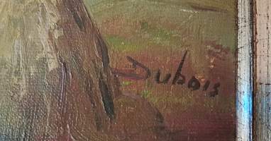 Dramaattinen ja suuri öljyvärimaalaus "Heinänteko" ( Ulkomaiset kuvataitelijat, kuvataide, taulut, nr 35)