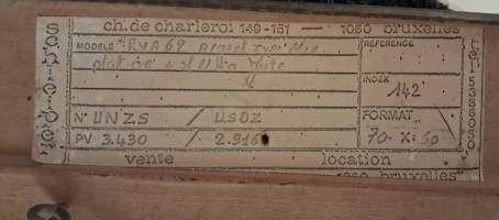 Belgialainen mestariteos: Marcel Deprez – Öljyväri "Metsätie" ( Ulkolaiset kauvataitelijat, taulut, kuvataide, nr 38 )