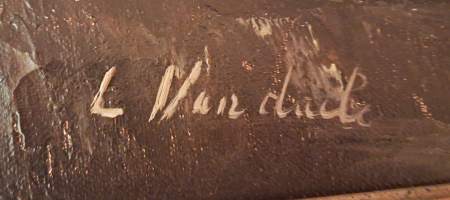 Upea ja suuri öljyvärimaalaus – "Kanavanäkymä"  (Ulkolaiset kuvataitelijat, kuvataide, taulut, nr 27 )