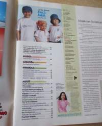 Suuri Käsityö N:o 6-7 2005 kaava-arkit mukana sekä lasten askarteluliite: Liitteessä Barbien ja Bratzin kesävaatteet