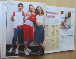 Suuri Käsityö N:o 6-7 2005 kaava-arkit mukana sekä lasten askarteluliite: Liitteessä Barbien ja Bratzin kesävaatteet