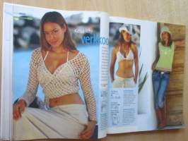 Suuri Käsityö N:o 6-7 2005 kaava-arkit mukana sekä lasten askarteluliite: Liitteessä Barbien ja Bratzin kesävaatteet