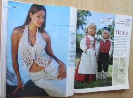 Suuri Käsityö N:o 6-7 2005 kaava-arkit mukana sekä lasten askarteluliite: Liitteessä Barbien ja Bratzin kesävaatteet