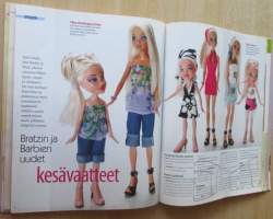 Suuri Käsityö N:o 6-7 2005 kaava-arkit mukana sekä lasten askarteluliite: Liitteessä Barbien ja Bratzin kesävaatteet