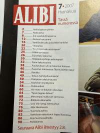 Alibi 2007 nr 7, katso sisällysluettelo