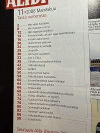 Alibi 2006 nr 11, katso sisällysluettelo
