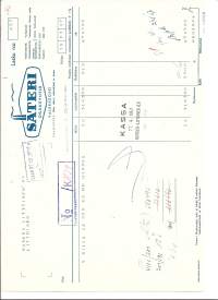 Säteri Oy Valkeakoski 1957  firmalomake