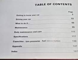 Fiat uno owners handbook