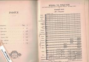 Missa da Requiem Partitura d' Orchestra